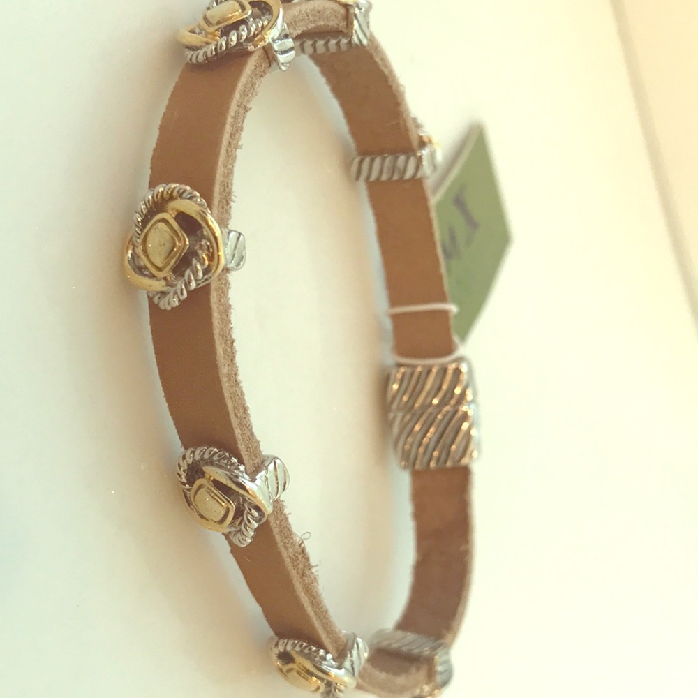 NWT tan leather bracelet